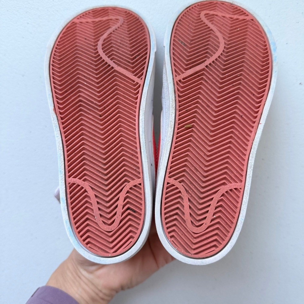 Nike Blazer Low '77 White Echo Pink Magic Ember DA4075-130 Kids Sz 13 - Picture 10 of 11